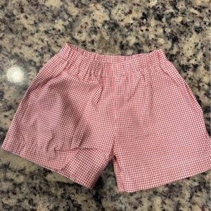 The Beaufort Bonnet Company Boys Red Check Sheffield Shorts - 12-18 months